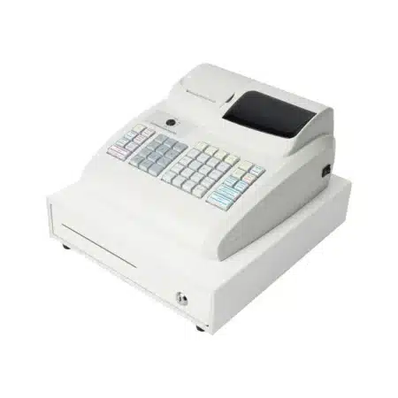 Moderniza tu punto de venta con la Royal ECR2450T. Incluye escáner de mano, 4000 PLUs y gestión de 40 empleados. Perfecta para farmacias y tiendas en México. ¡Compra ahora!