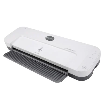 Laminadora térmica profesional Royal Consumer PL1220 de 12 pulgadas con diseño moderno en color negro.